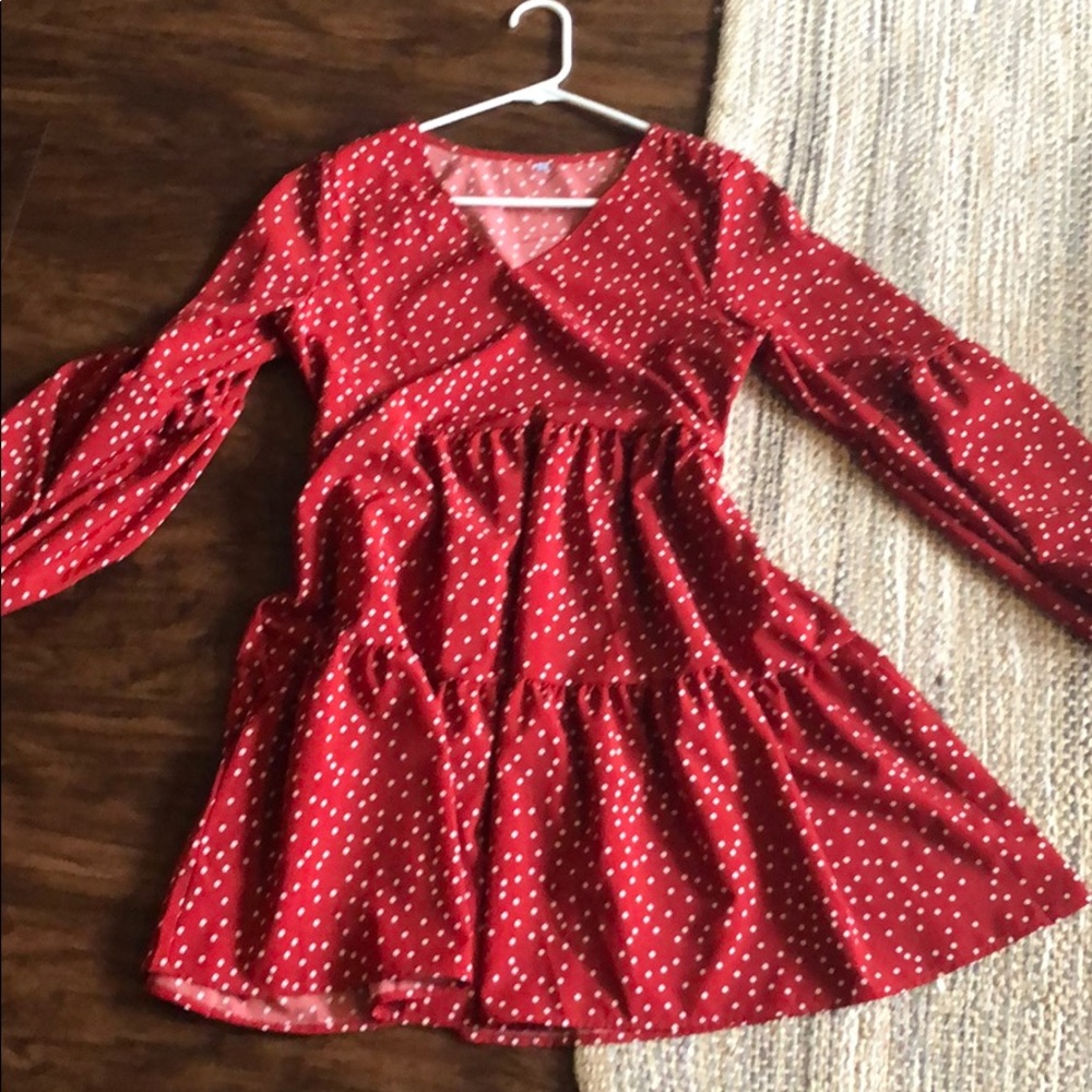 Red swing dress